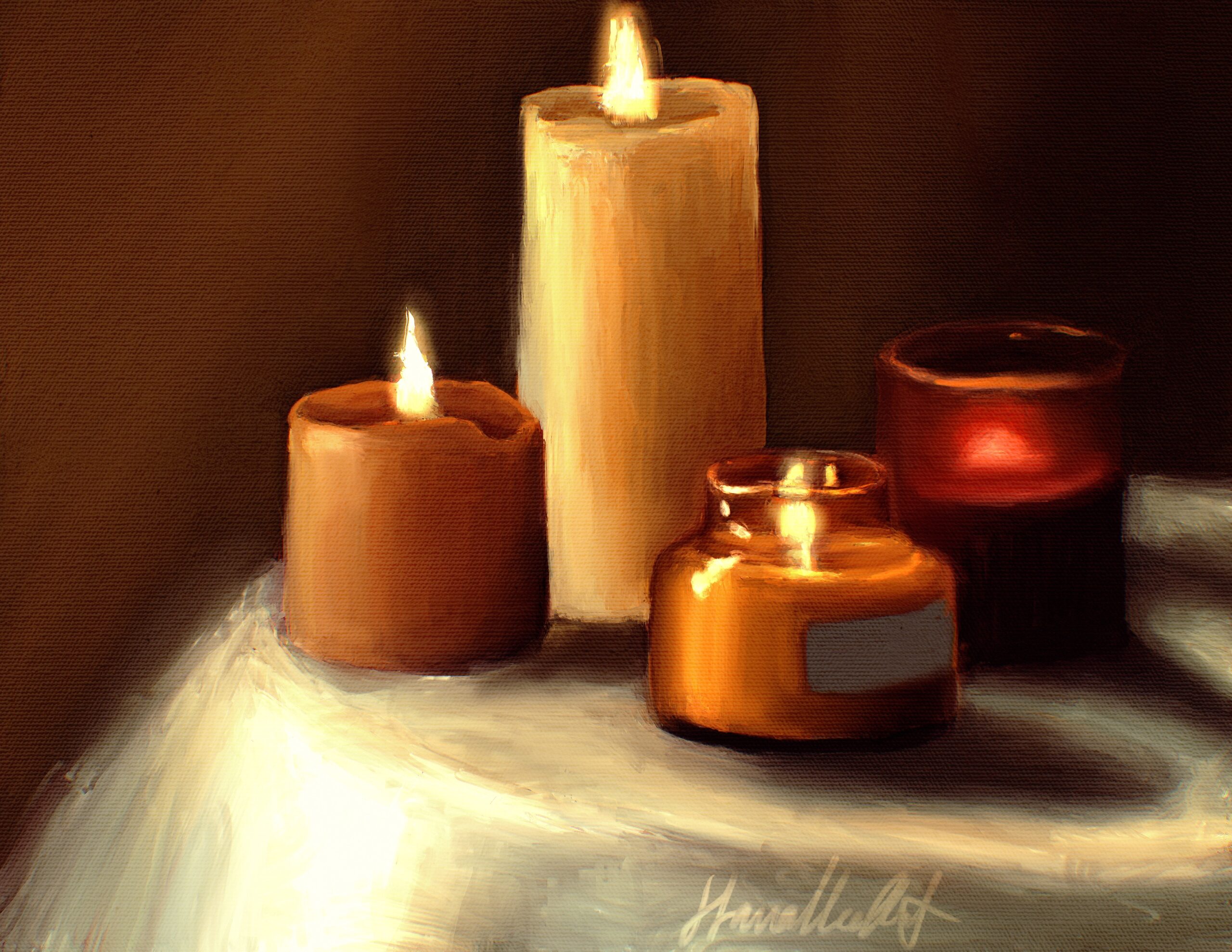 candles still life