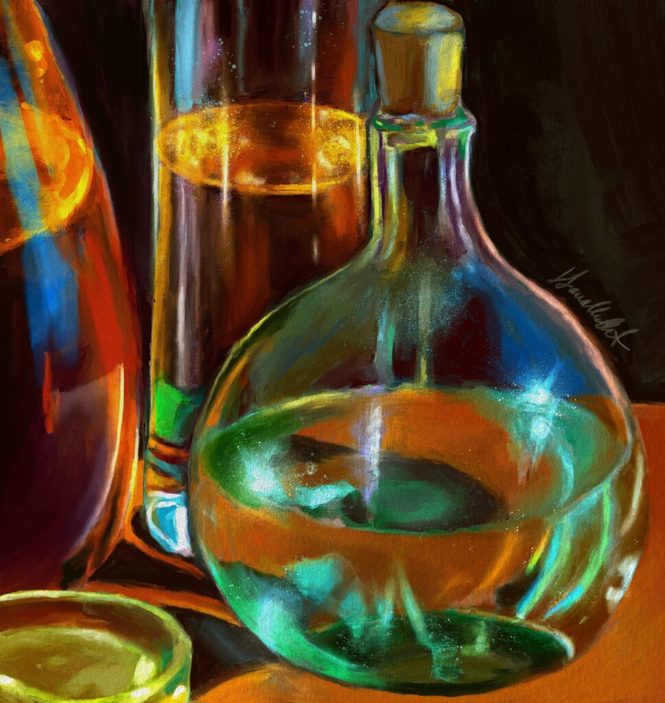 still life created in procreate by j lavallee