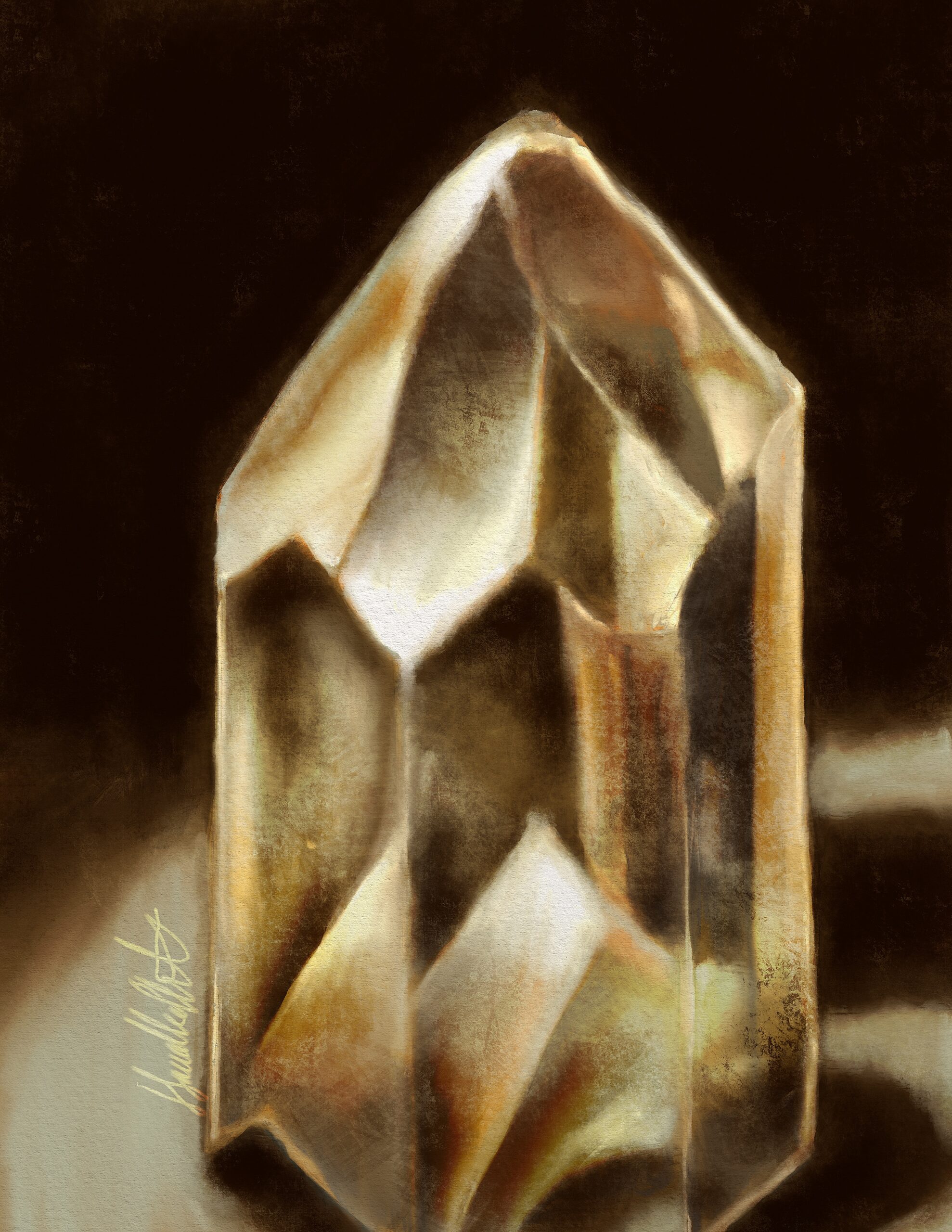 crystal digital painting