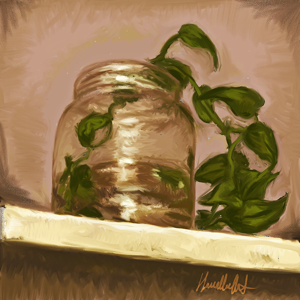 still life digital painting