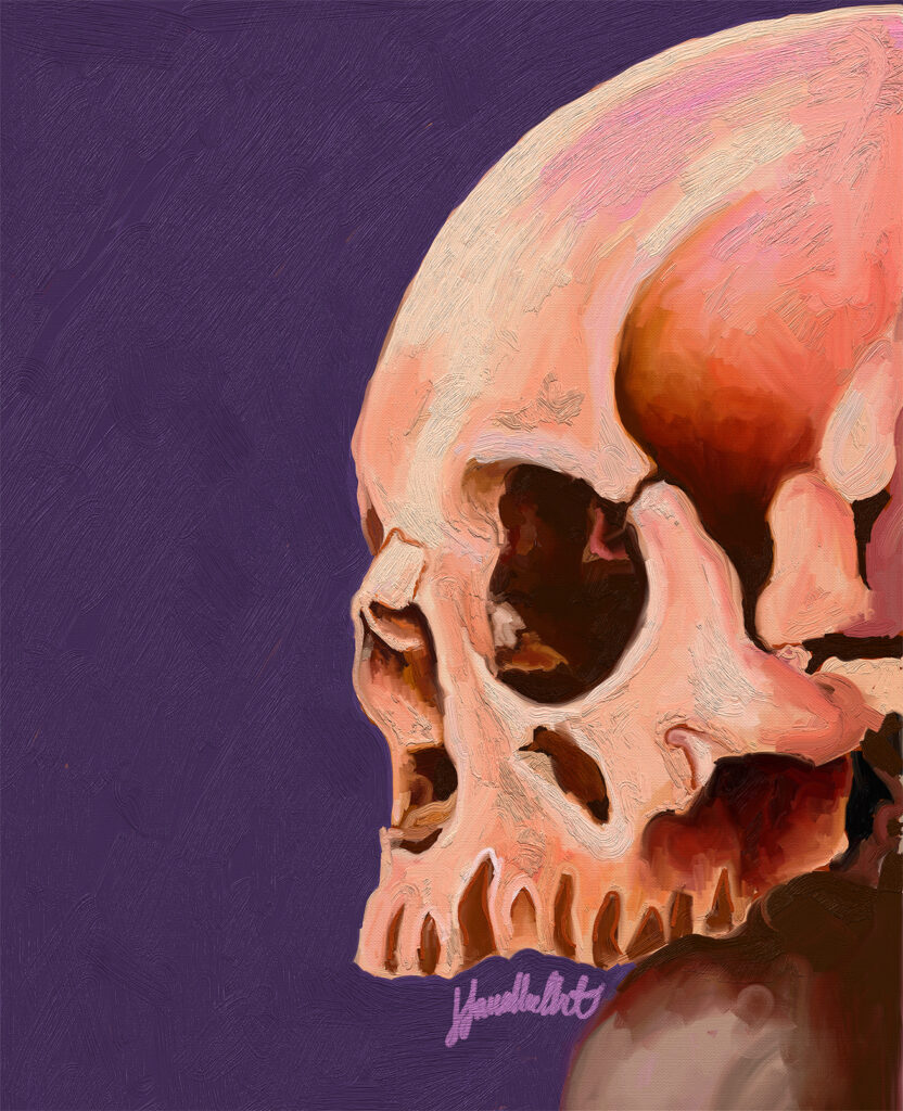 skull painting 